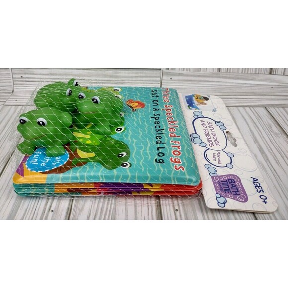 Bath Time Fun Three Speckled Frogs Waterproof Book 3 Squirty Toys Squirt Frog 0+ - Picture 16 of 16
